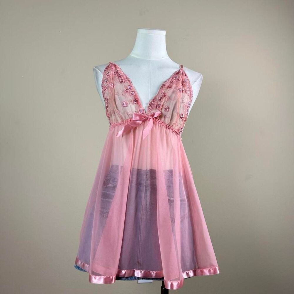 Pink Sequin Fairy Slip Tank Top